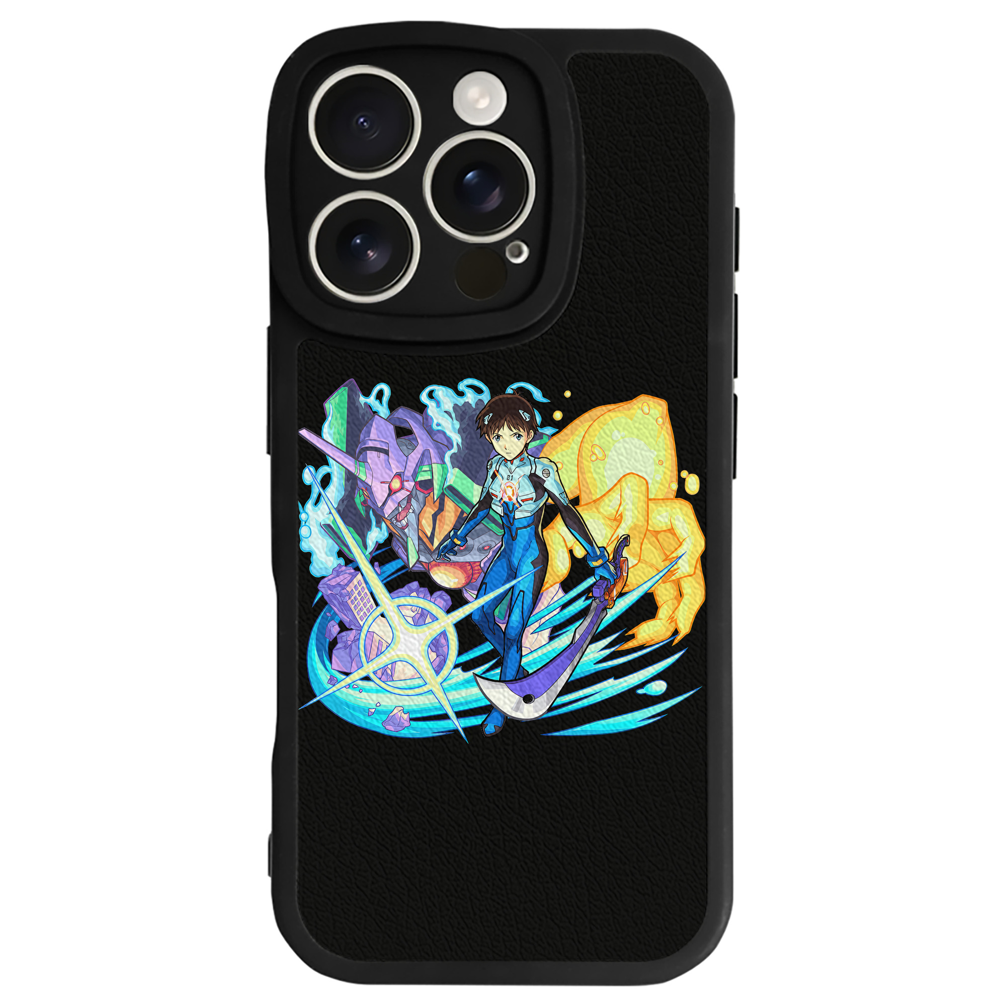 （画像用） EVA 新世紀エヴァンゲリオン 【iPhone 16シリーズ対応】シリコンスマホケース（レザー調） 材質：シリコン